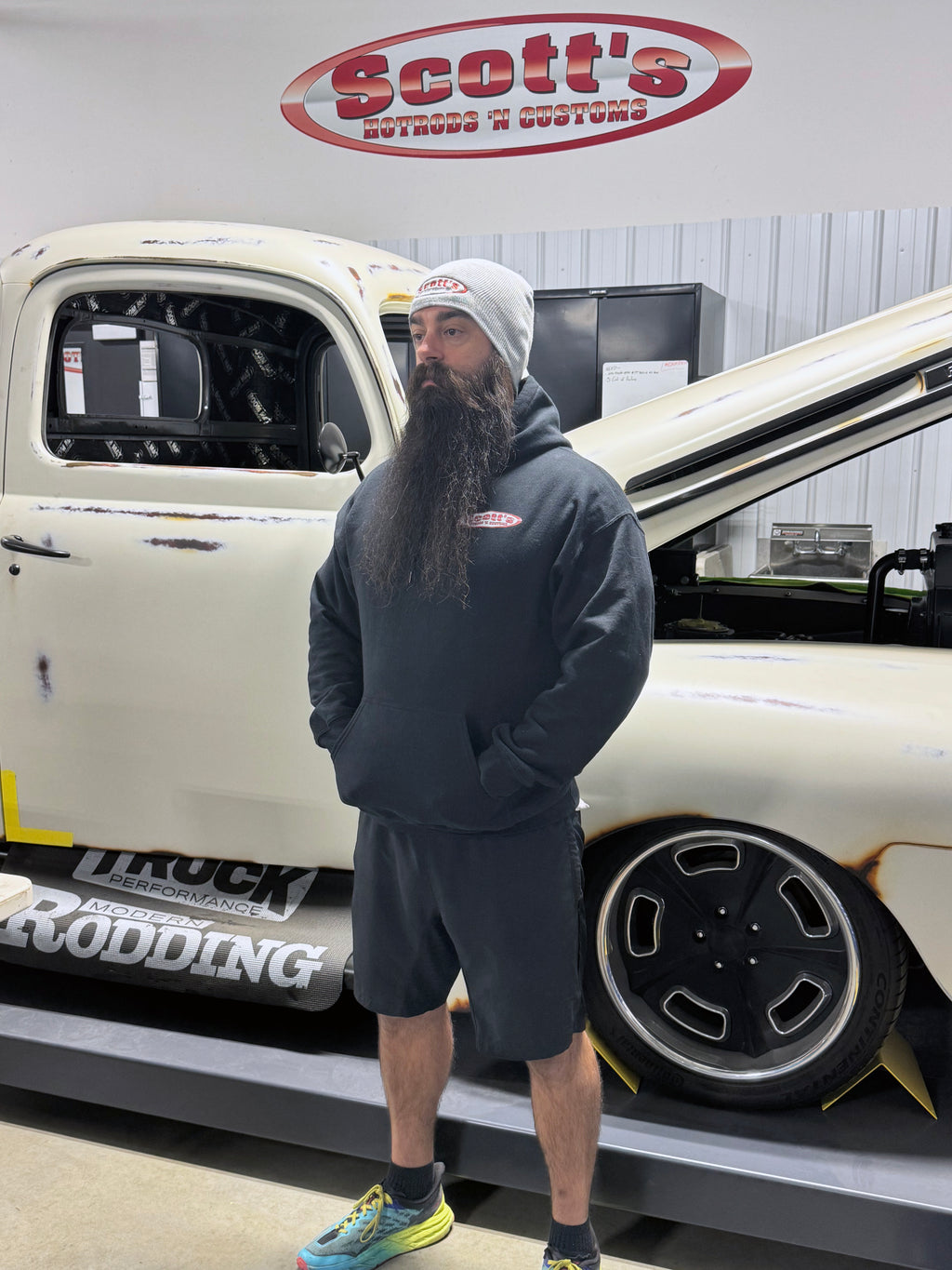 Scott's Hotrods Gray Beanie