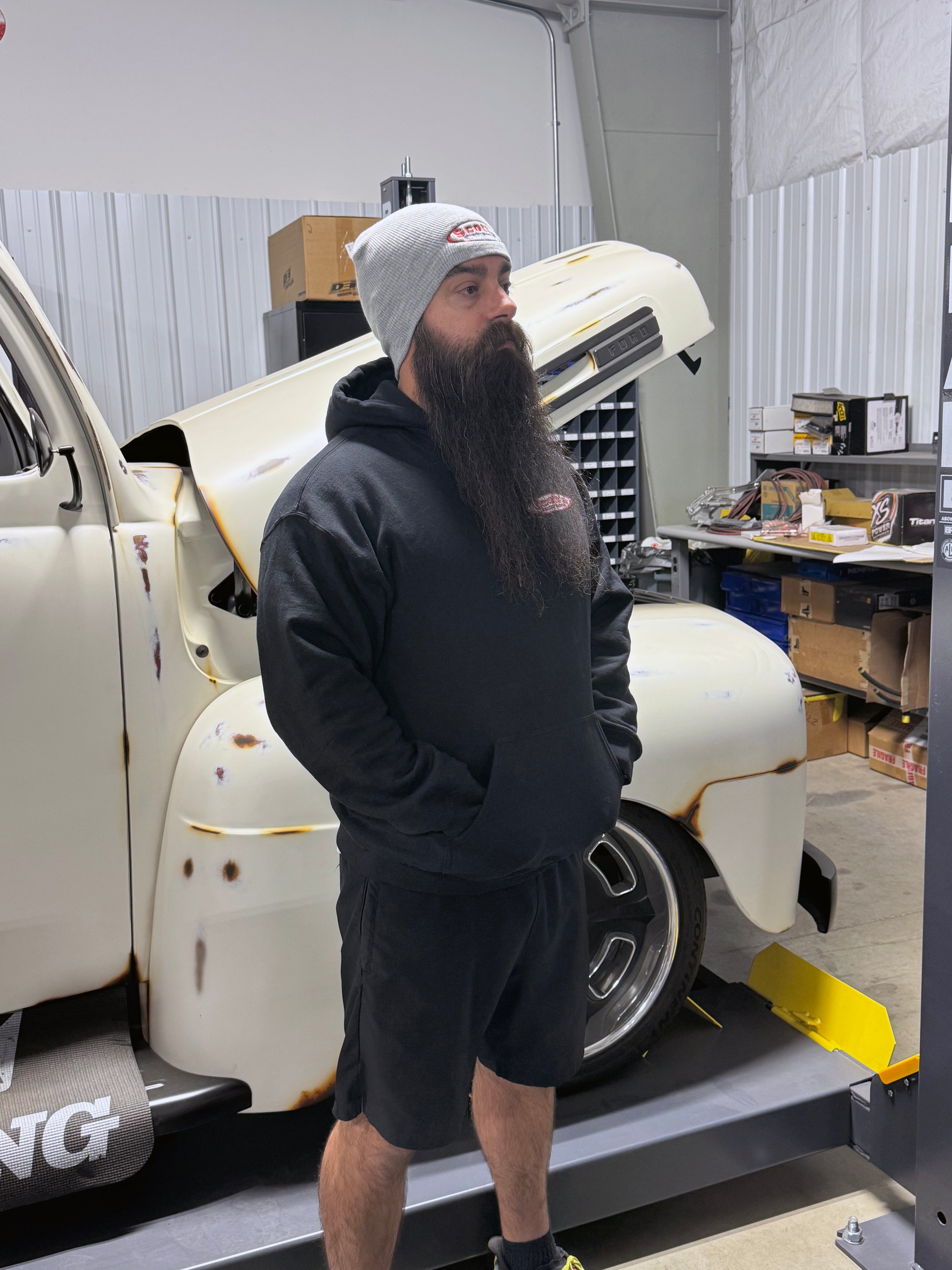 Scott's Hotrods Gray Beanie