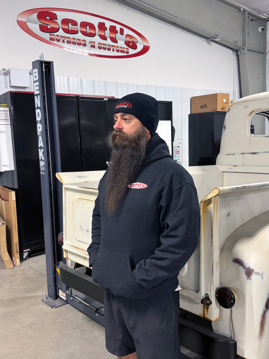 Scott's Hotrods Black Beanie