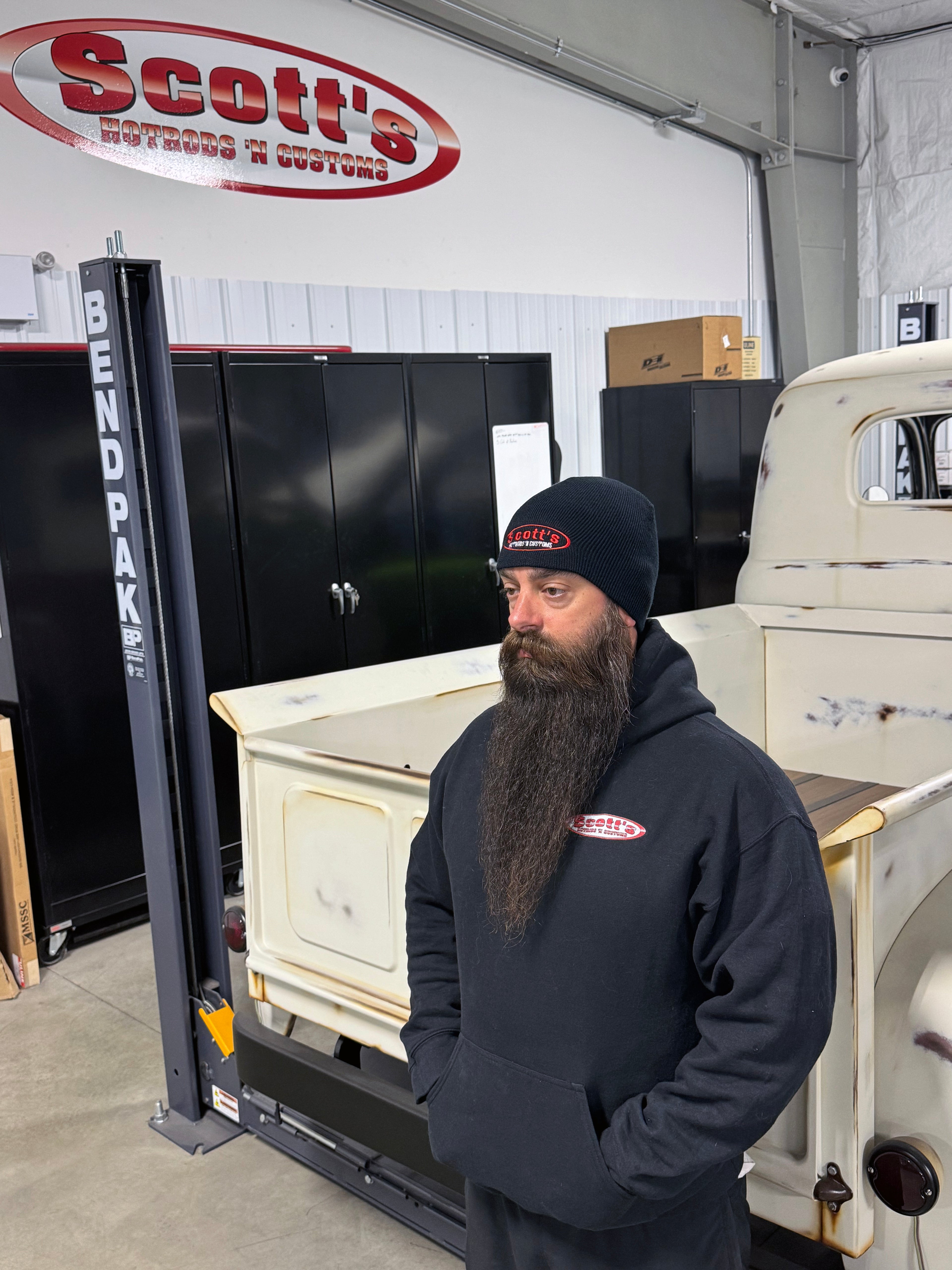 Scott's Hotrods Black Beanie