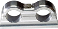 Billet Line Clamp DUAL -6AN, FIXED