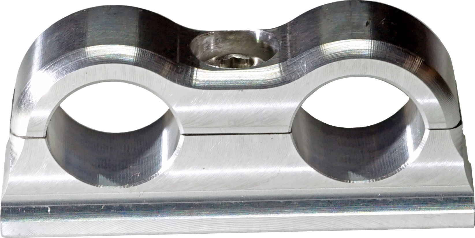 Billet Line Clamp DUAL -6AN, FIXED